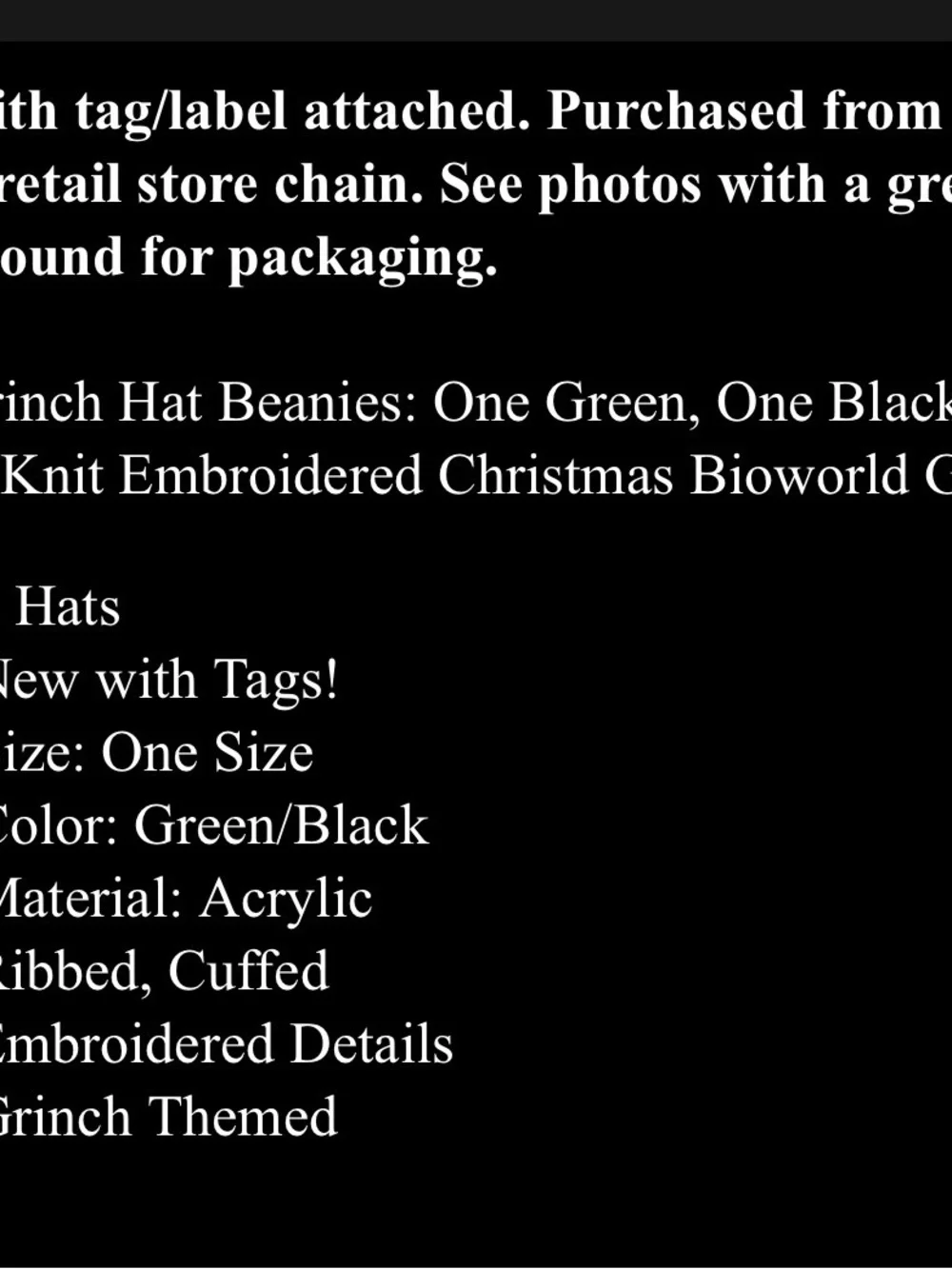 Bioworld rib knit
